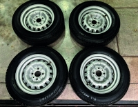 4 Llantas de chapa con cubiertas 175/70 R13