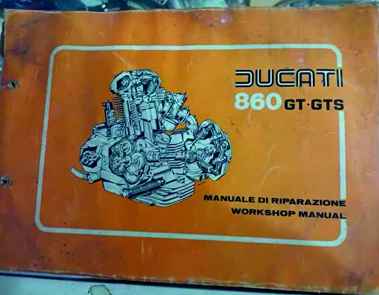 Manual restauración "Ducati" modelos 860 GT y GTS